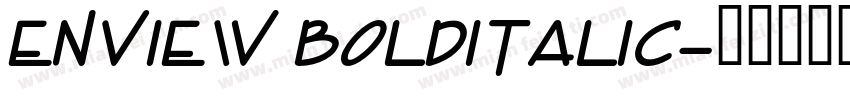 Enview BoldItalic字体转换